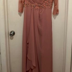 Blush Formal wedding attire dress